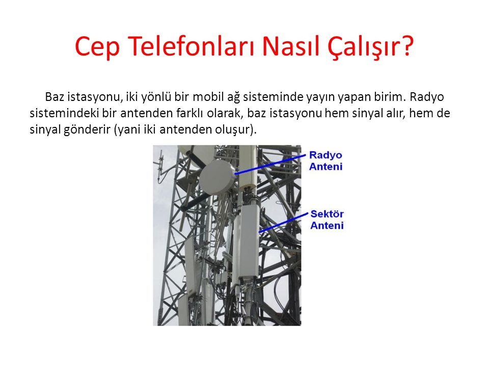 Baz İstasyonu Nasıl Çalışır Baz İstasyonu Nasıl Çalışır